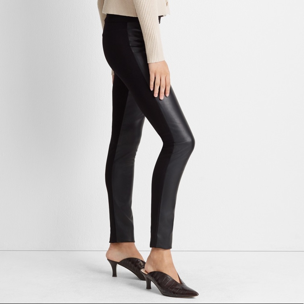 Club Monaco Half Faux Leather Leggings